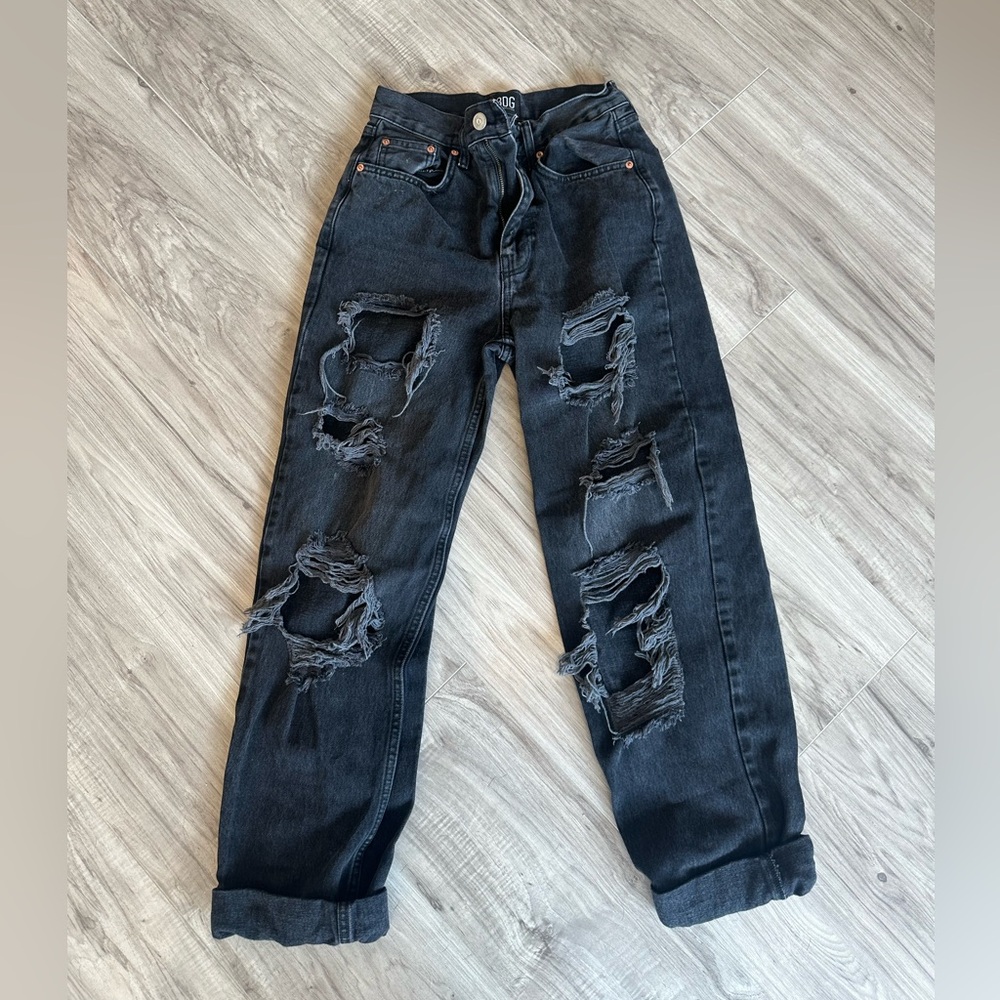 BDG black high rise baggy jeans